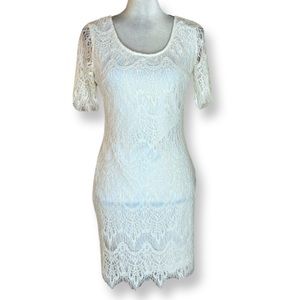 Chelsea & Violet White Lace Dress